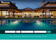Tablet Screenshot of hallsheadrealestate.com.au